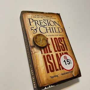 The Lost Island by Preston & Child, A Golden Crew Novel Book, Paperback